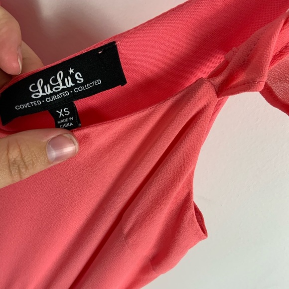 Lulu’s Romantic Fantasy Coral Pink Maxi Dress - Picture 3 of 6